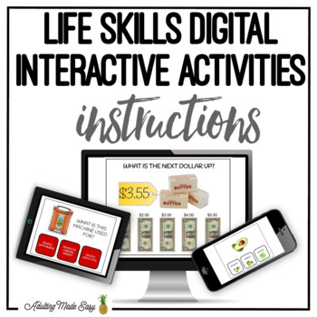 Preview of Digital Interactive PDF Activity Instructions
