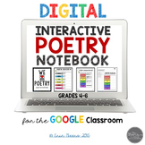Digital and Printable Interactive Poetry Notebook for Goog