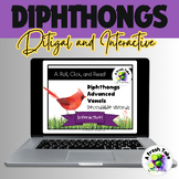 Digital Roll, Click, & Read |Phonics Game| Advanced Diphth
