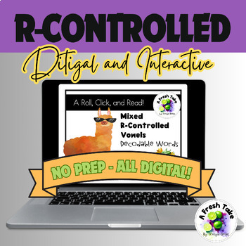 Preview of Digital Roll, Click & Read |6 Phonics Games| R-Controlled Words/Sentences BUNDLE