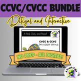 Digital Roll, Click and Read |6 Games| CCVC/CVCC Words/Sen
