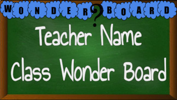 Preview of Digital Interactive "Wonder Board" (Distance Learning)