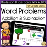Digital Interactive Word Story Problems to 10 with AUDIO f