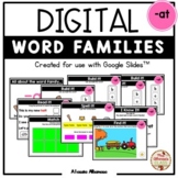 Digital Interactive - "at"- Word Family Activities (Google