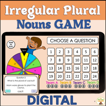 Preview of Irregular Plural Nouns Digital Game