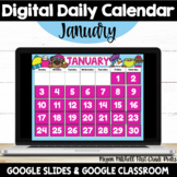 Digital JANUARY Calendar Google Classroom Google Slides