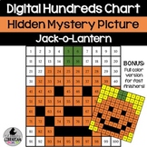 Digital Jack-o-Lantern Hundreds Chart Hidden Picture Hallo