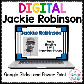 Freebie Google Slides: Jackie Robinson - Fact Web (Digital Resource)