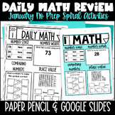Daily Math Review Spiraling Math Practice Paper & Google January