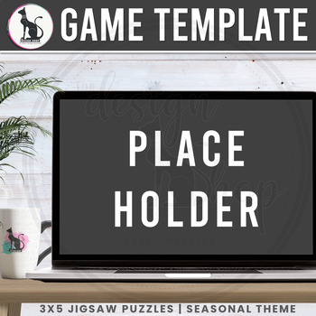 Preview of Digital Resources Google Slides Templates Puzzle Game Growing Bundle Placeholder