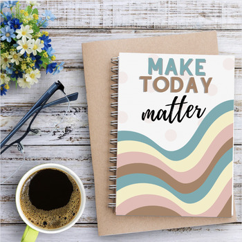 Preview of Digital Journal - Make Today Matter - Printable - Downloadable - 10 pages