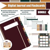 Digital Journal and Flashcards Bundle for GoodNotes or any