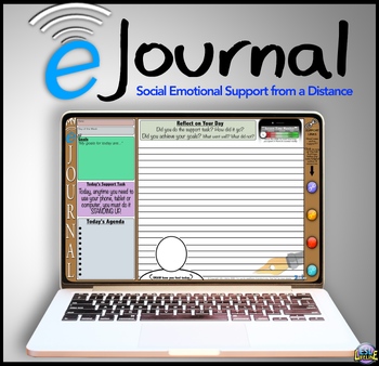 Preview of Digital Journal for Social Emotional Support (SEL) Distance Learning