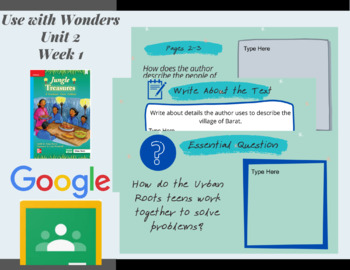 Preview of Digital- Jungle Treasures (On Level) Wonders 3rd Grade Unit 2 Week 1