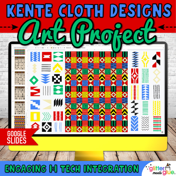 Preview of Black History Month Art Project: Digital Kente Cloth Craft on Google Slides