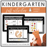 Digital Kindergarten Fall Activities (Google Slides™)