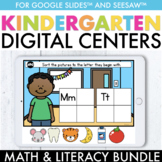 Digital Kindergarten Math & Literacy Centers Bundle | Goog