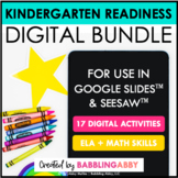 Digital Kindergarten Math and Reading Readiness Skills Int