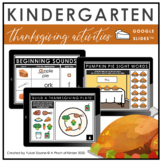 Digital Kindergarten Thanksgiving Activities (Google Slides™)