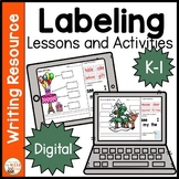 Digital Labeling Centers for Kindergarten | Vocabulary | G