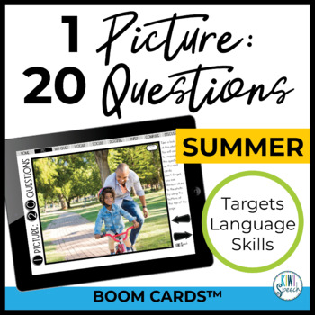 Preview of Digital Language Activity Targeting Multiple Goals with Real Photos - Summer