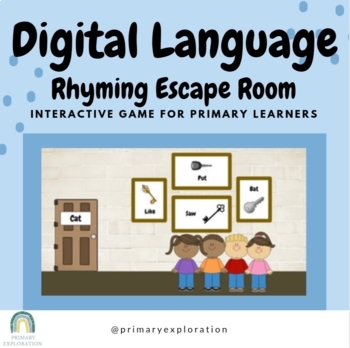 Preview of Digital Language: Rhyming Escape Room {Google Slides/Google Classroom}