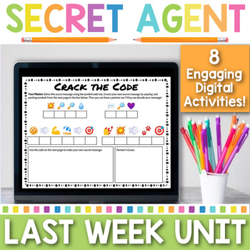 Preview of Digital Last Week of School Unit | End of the Year | Escape Room | Reading