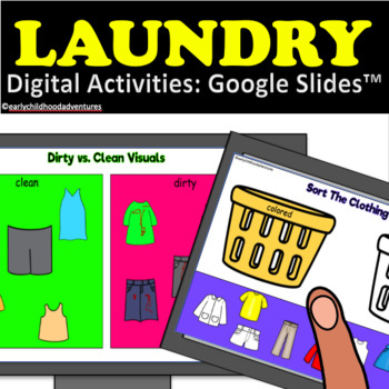 Preview of Digital Laundry Mini-Lesson and Activities for Google Slides™