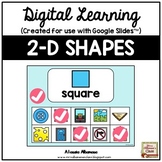Digital Learning - 2-D SHAPES for Distance Learning {Googl