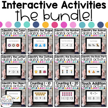 Preview of Digital Activities: Interactive Learning BUNDLE for Special Education