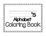 Distance Learning: Alphabet Coloring and Tracing Book
