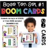 Digital Learning BOOM Cards: Base Ten Counting Set #1 Dist
