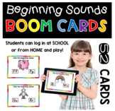 Digital Learning BOOM Cards: Beginning Sounds Distance Learning