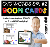 Digital Learning BOOM Cards: CVC Words Set #2 Distance Learning