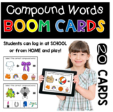 Digital Learning BOOM Cards: Compound Words Distance Learning
