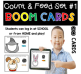 Digital Learning BOOM Cards: Count & Feed the Characters D