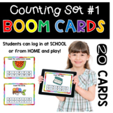 Digital Learning BOOM Cards: Counting Set #1 Distance Learning
