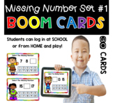 Digital Learning BOOM Cards: Missing Number Set #1 Distanc