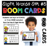 Digital Learning BOOM Cards: Sight Word Construction Set #