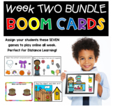 Digital Learning BOOM Cards Week TWO BUNDLE Distance Learning