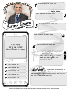 Preview of Digital Learning - Barack Obama/Overcome - Google Drive Ready