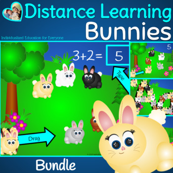 Preview of Digital Learning Bunny Rabbit Bundle Farm