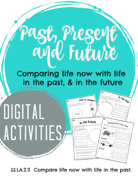 Preview of Digital Learning Document Compare Life Now with Life in the Past - Past, Present