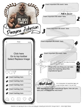 Preview of Digital Learning - Dwayne Johnson - Google Drive Ready