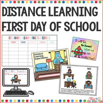 Preview of Distance Learning First Day Guide and Expectations