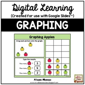 Preview of Digital Learning - GRAPHING for Distance Learning {Google Slides™/Classroom™}