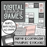 Digital Learning Games: Multiples & Factors, Prime & Composite