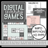 Digital Learning Games: Multiplication and Division Facts 