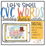 Digital Let's Spell CVC Words short a (Boom Deck and stude