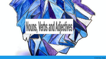 Preview of Digital Learning- Nouns, Verbs and Adjectives activity